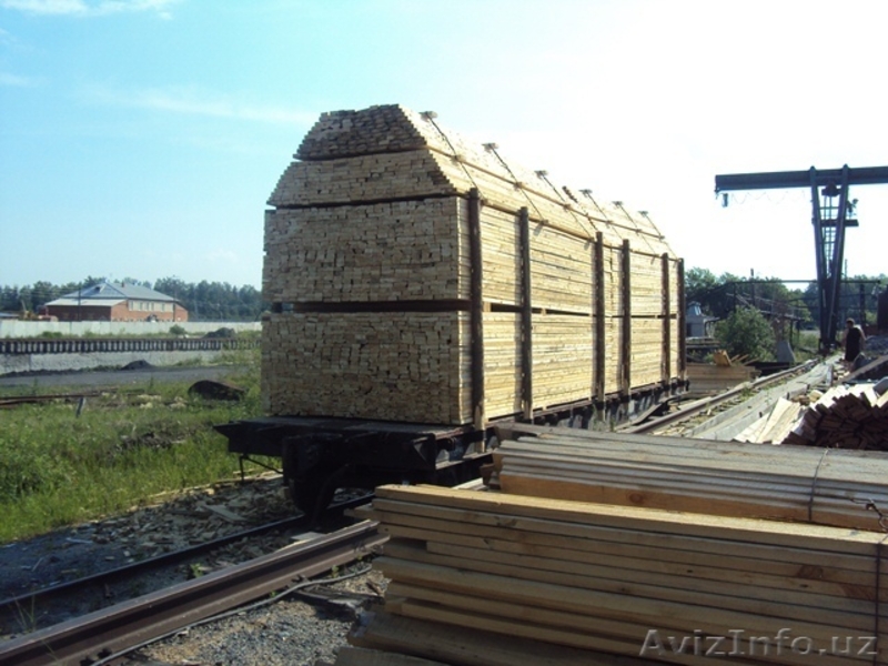 Брус, доска обрезная в вагонном обьеме(Россия) - Изображение #1, Объявление #516434
